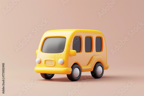 transport vehicle 3d icon isolated