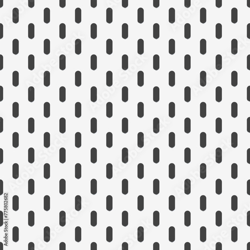 Fototapeta Naklejka Na Ścianę i Meble -  Peg board perforated texture background material with oval holes seamless pattern board vector illustration. Wall structure for working bench tools.