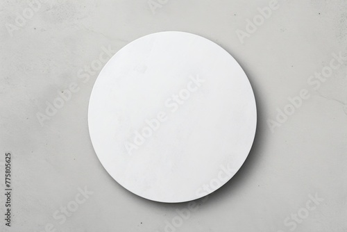 White Round blank sticker