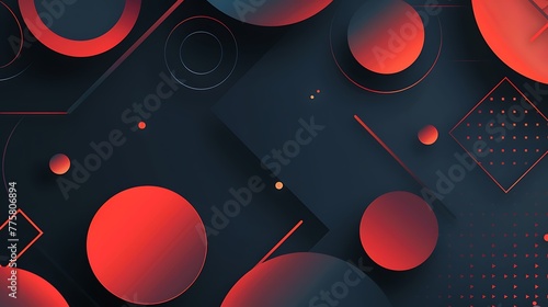 Modern and trendy abstract geometric background