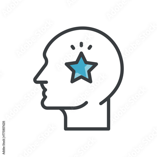 Self Discipline vector icon