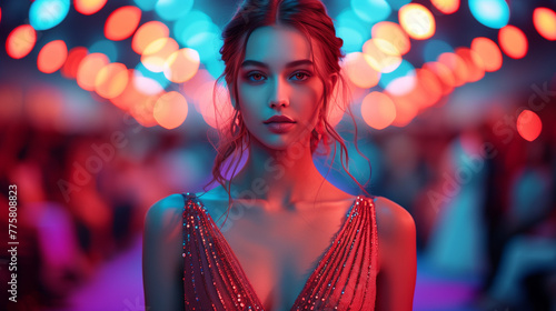 girl modeling at a fashion show