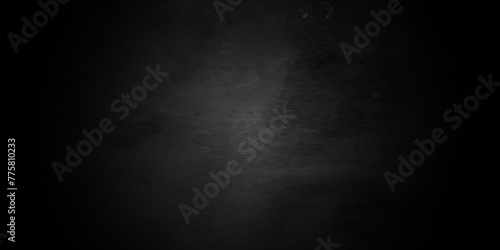 Abstract black stone wall texture grunge rock surface. dark gray background backdrop. wide panoramic banner. old wall stone for dark black distressed grunge background wallpaper rough concrete wall.