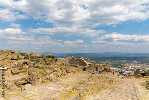 The Temple of Trajan in Pergamon Ancient City photo