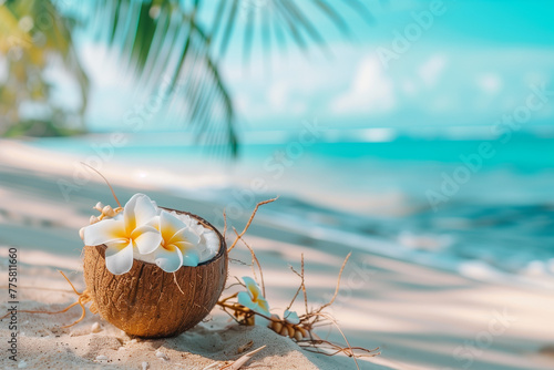 coconut on the beach #775811660