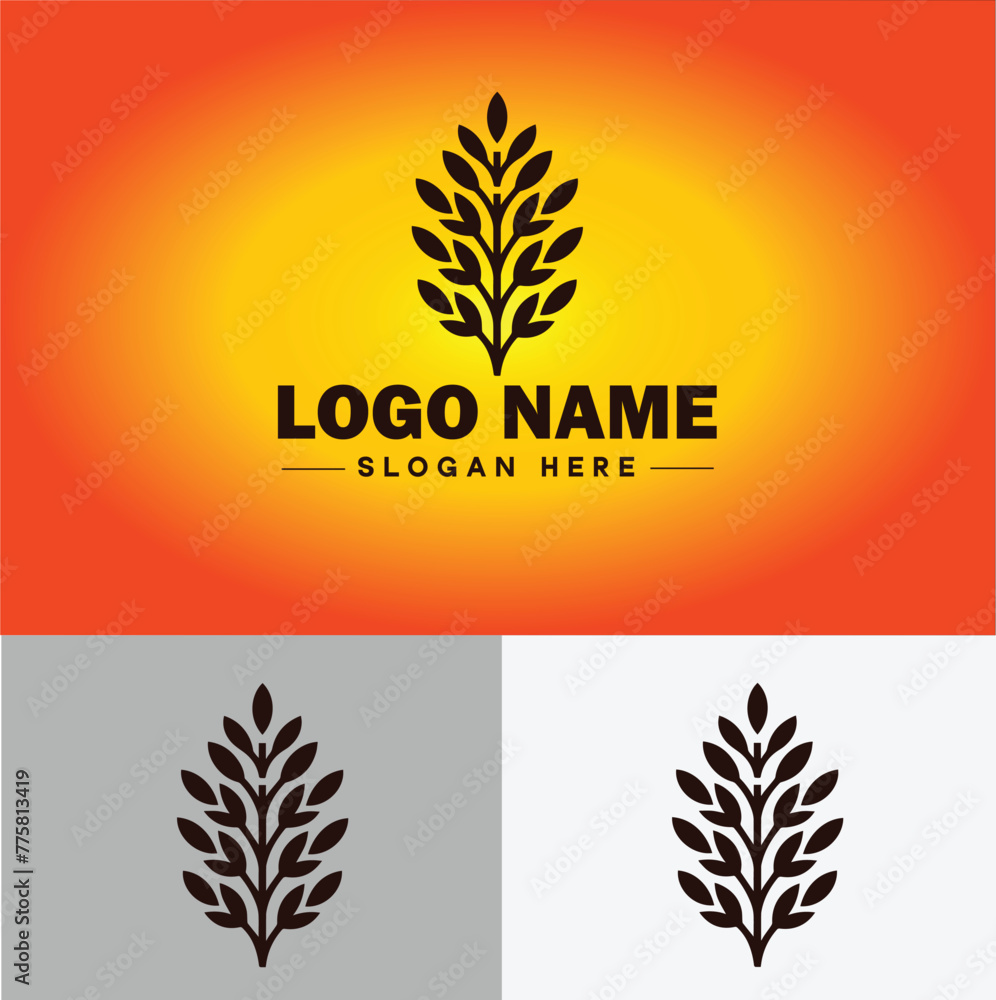 plant logo icon vector for business app icon farm Tree plant agriculture logo template plant logo icon vector for business app icon farm Tree plant agriculture logo template