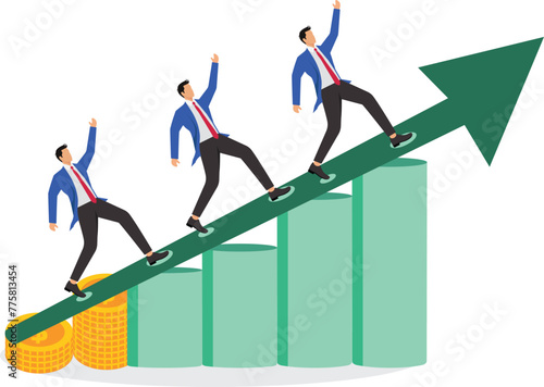 Correct business investment strategies, precise investment projects or good wealth management help businessmen to obtain more profits and wealth, financial management and career planning, businessman 