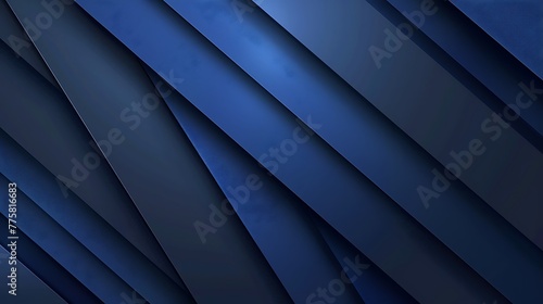 Template corporate abstract dark blue gradient stripes overlap layer background with lighting