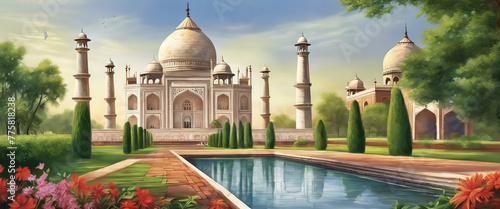 Taj Mahal is a palace in India