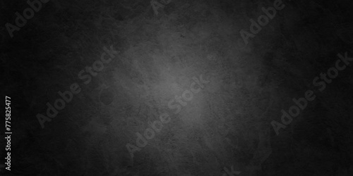 Abstract black stone wall texture grunge rock surface. dark gray background backdrop. wide panoramic banner. old wall stone for dark black distressed grunge background wallpaper rough concrete wall.