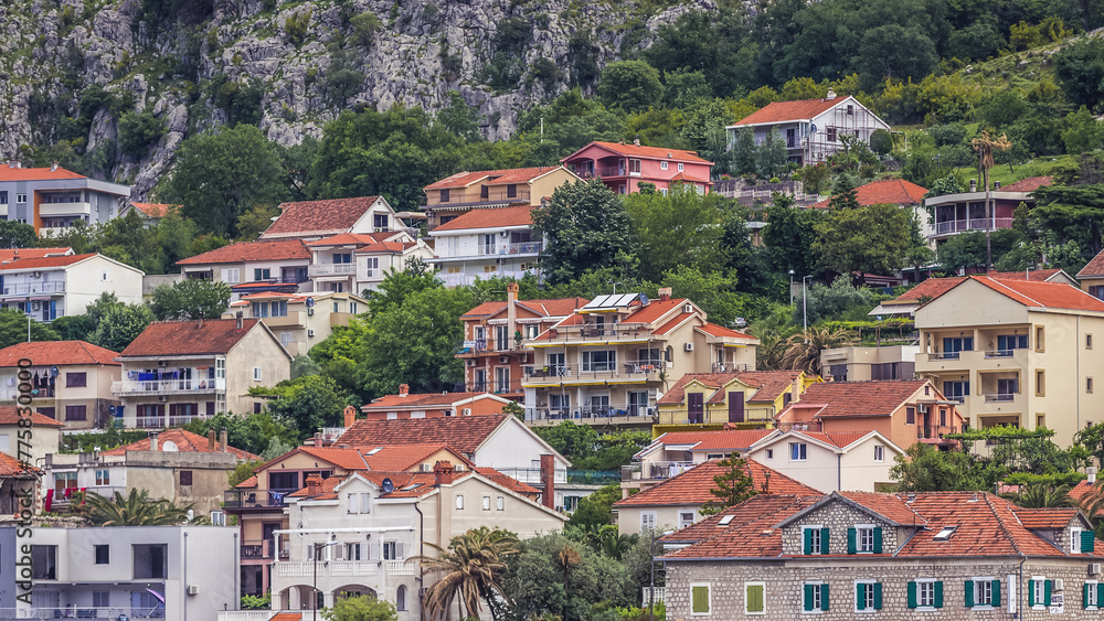 Dobrota town in municipality of Kotor, Bay of Kotor, Montenegro