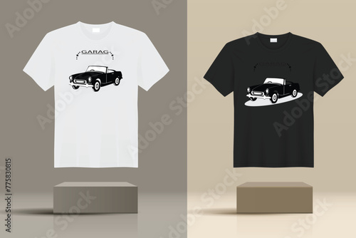 CAR GAREGE T-shirt creative design using adobe illustrator and your best choice...