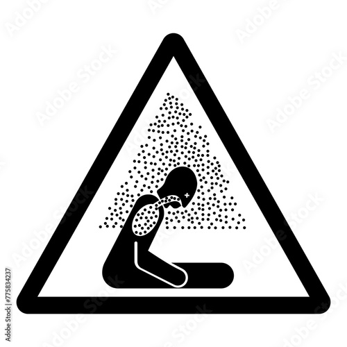 Asphyxiating Atmosphere Symbol Sign, Vector Illustration, Isolate On White Background Label .EPS10
