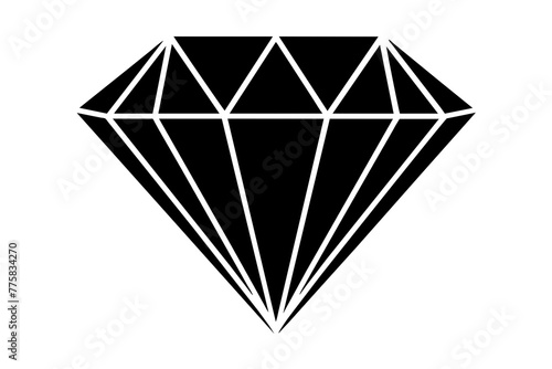 diamond-element-isolated-isolated-on-white-vector illustration photo