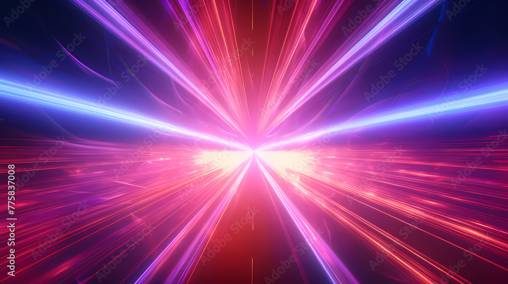 High speed light tunnel movement trajectory