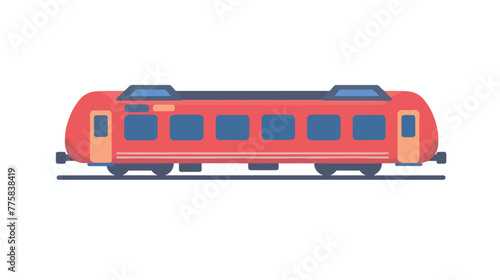 Train icon Flat. Flat vector isolated on white background