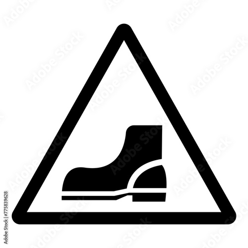 Use Safety Shoe Symbol Sign, Vector Illustration, Isolate On White Background Label .EPS10
