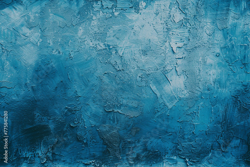Textured blue painted background 