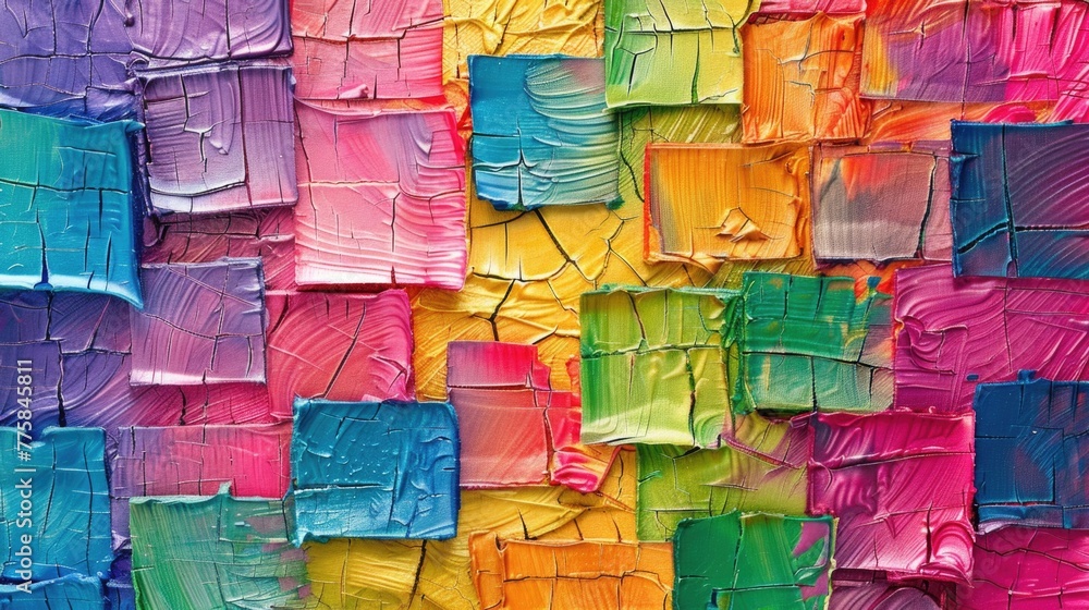 Happy childhood patterns, geometric square abstract colorful texture, and background Happy childhood patterns, geometric square abstract colorful texture, and background