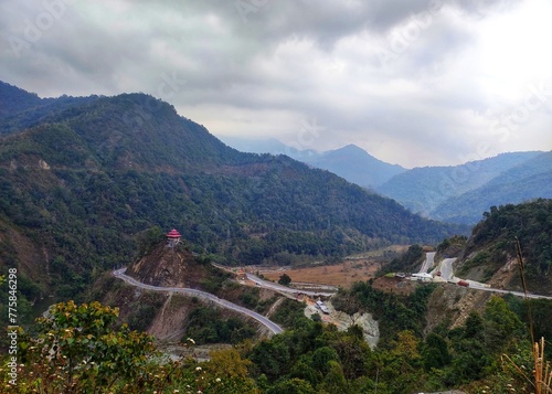 Nag Mandir village is located in the Singchung circle of West Kameng district in Arunachal Pradesh, India. photo