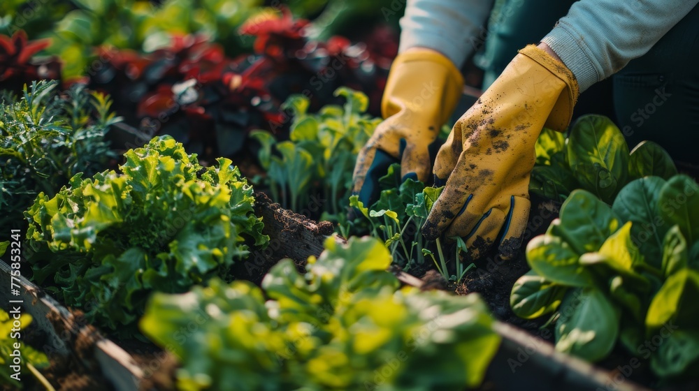 planting plant seedlings hands in the ground planting plant seedlings hands in the ground
