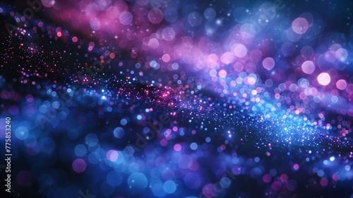 Sparkles of blue and purple in galactic dust