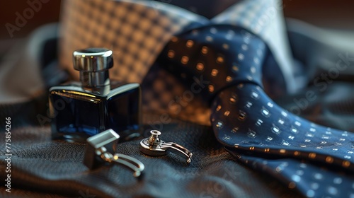 Men's Business Accessories: Tie, Cologne, Cufflinks photo
