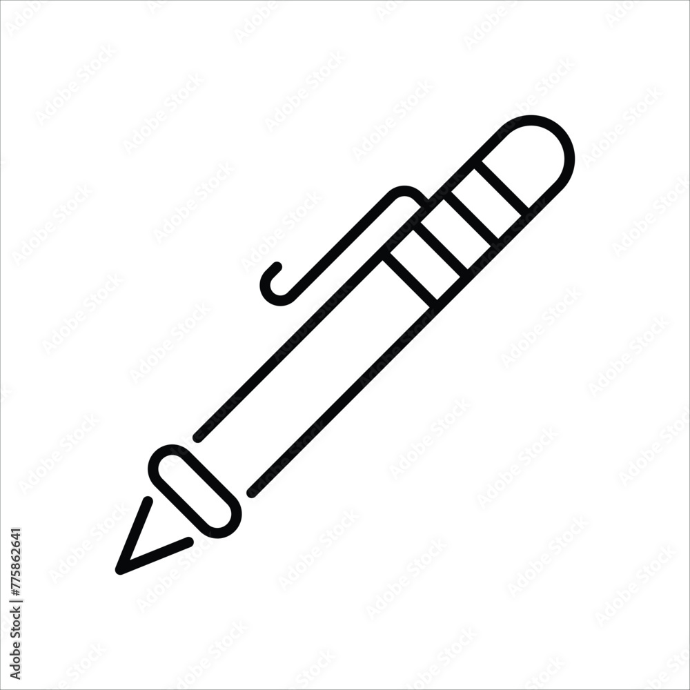 Ballpoint Pen icon editable stock vector icon Ballpoint Pen icon editable stock vector icon