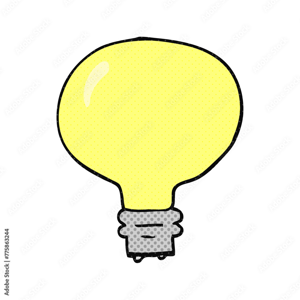 freehand drawn cartoon light bulb freehand drawn cartoon light bulb