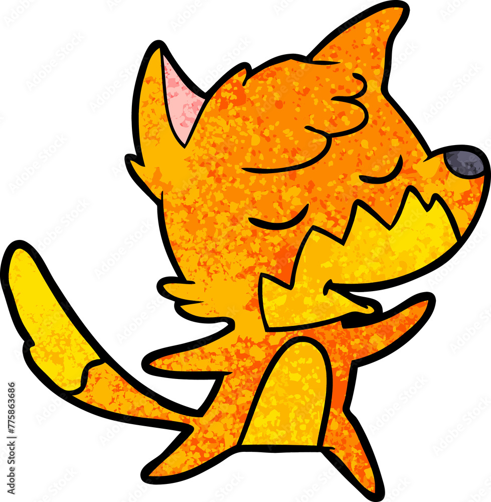 friendly cartoon fox friendly cartoon fox