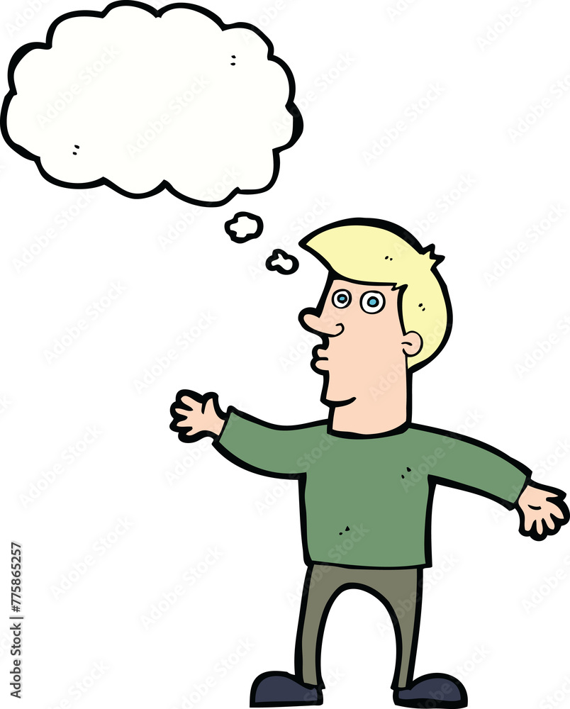 cartoon worried man with thought bubble cartoon worried man with thought bubble
