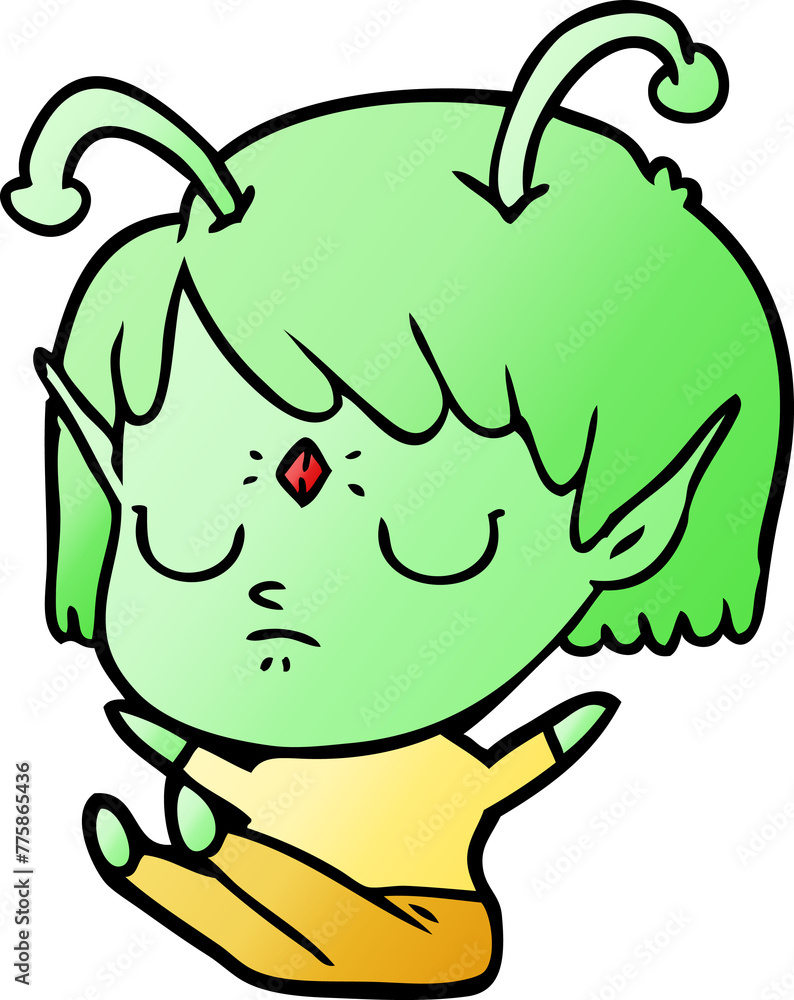 cartoon alien girl cartoon alien girl