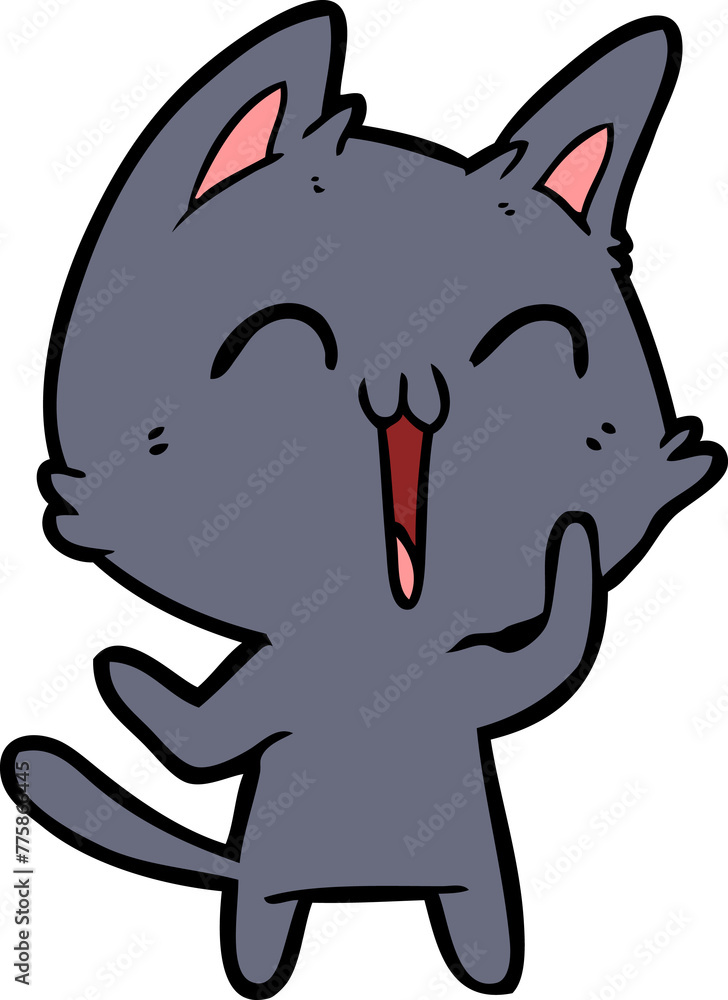happy cartoon cat happy cartoon cat