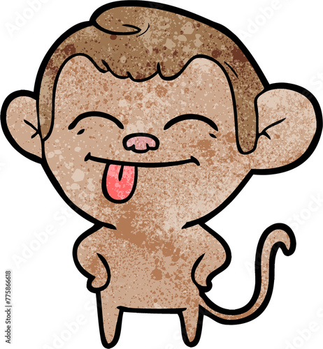 funny cartoon monkey