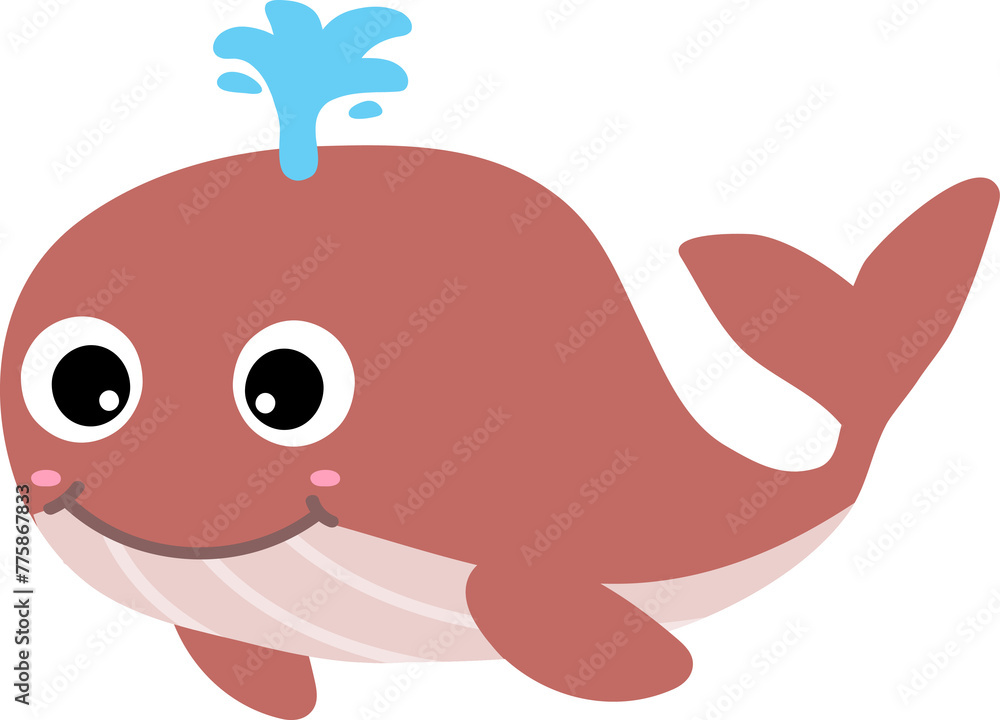 cute whale cartoon, sea animal cute whale cartoon, sea animal