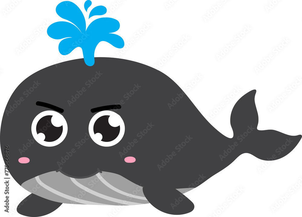 cute whale cartoon, sea animal cute whale cartoon, sea animal