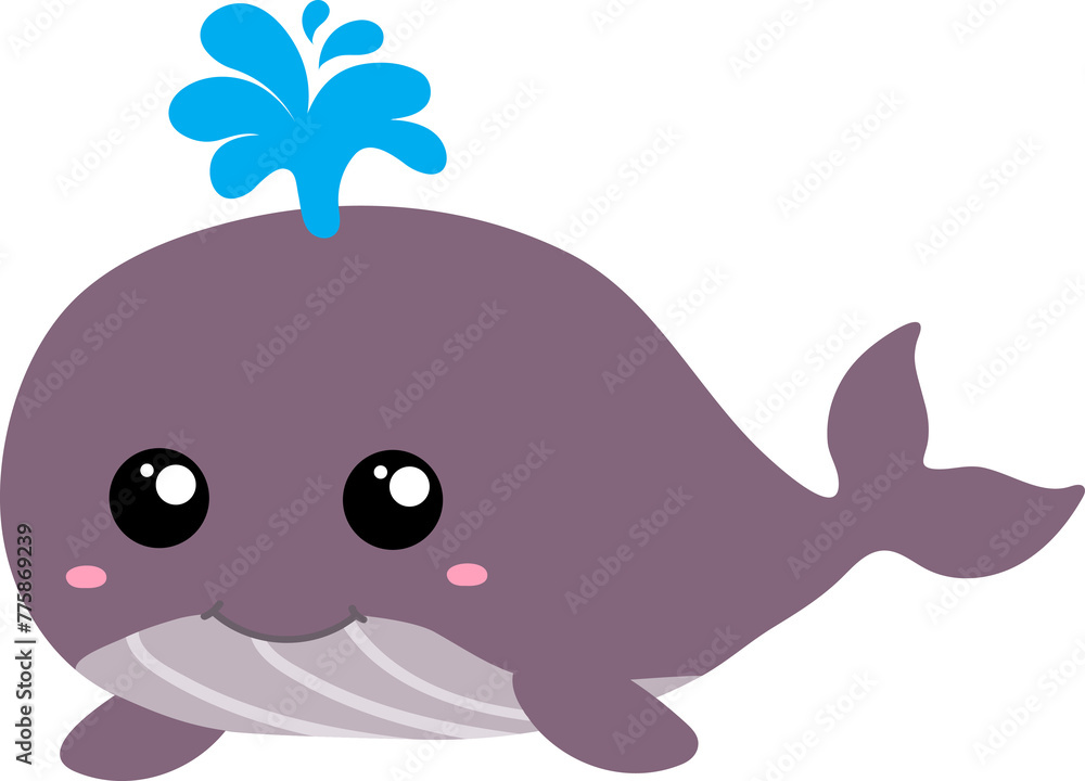 cute whale cartoon, sea animal cute whale cartoon, sea animal