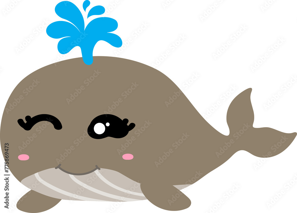 cute whale cartoon, sea animal cute whale cartoon, sea animal