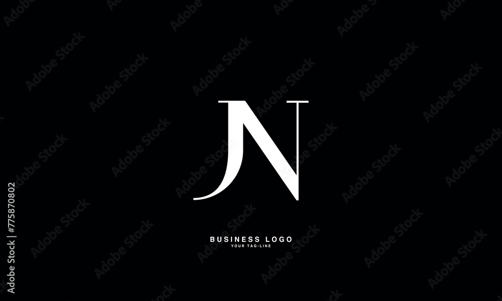 JN, NJJ, N, Abstract Letters Logo Monogram JN, NJJ, N, Abstract Letters Logo Monogram