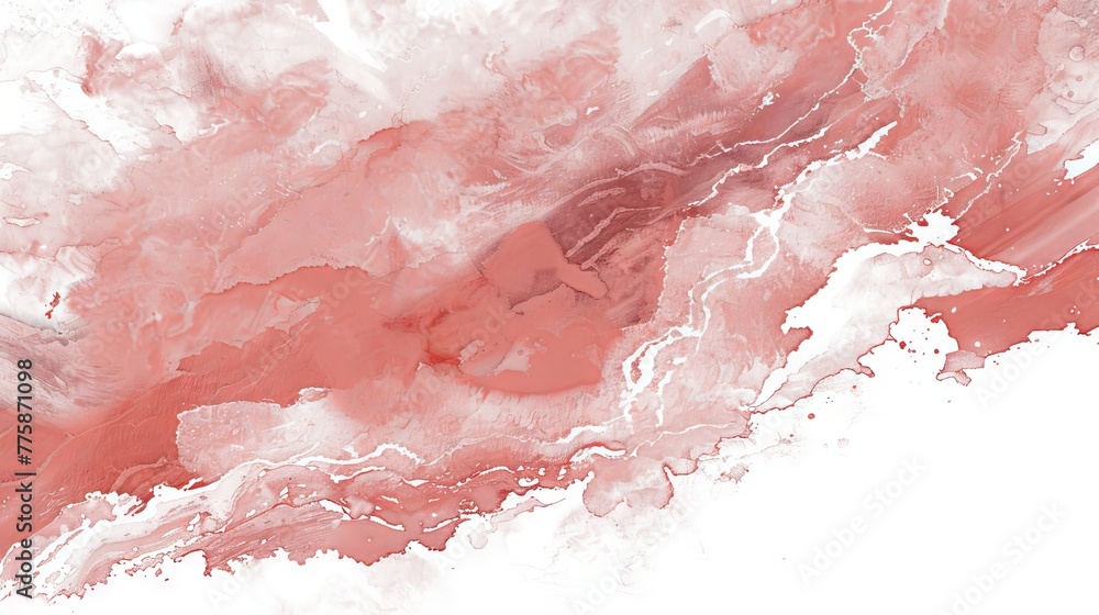 abstract red and white marble texture watercolor