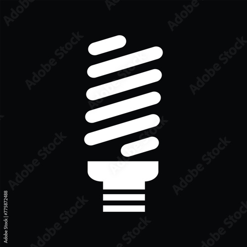 fluorescent light bulb icon