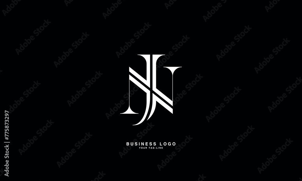 JN, NJJ, N, Abstract Letters Logo Monogram JN, NJJ, N, Abstract Letters Logo Monogram