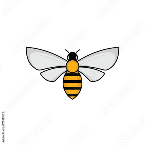 honey Bee, hive, bumblebee logo design © minahus