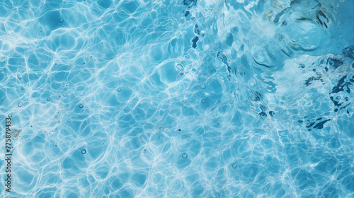 Calm Blue Swimming Pool Water Texture Background