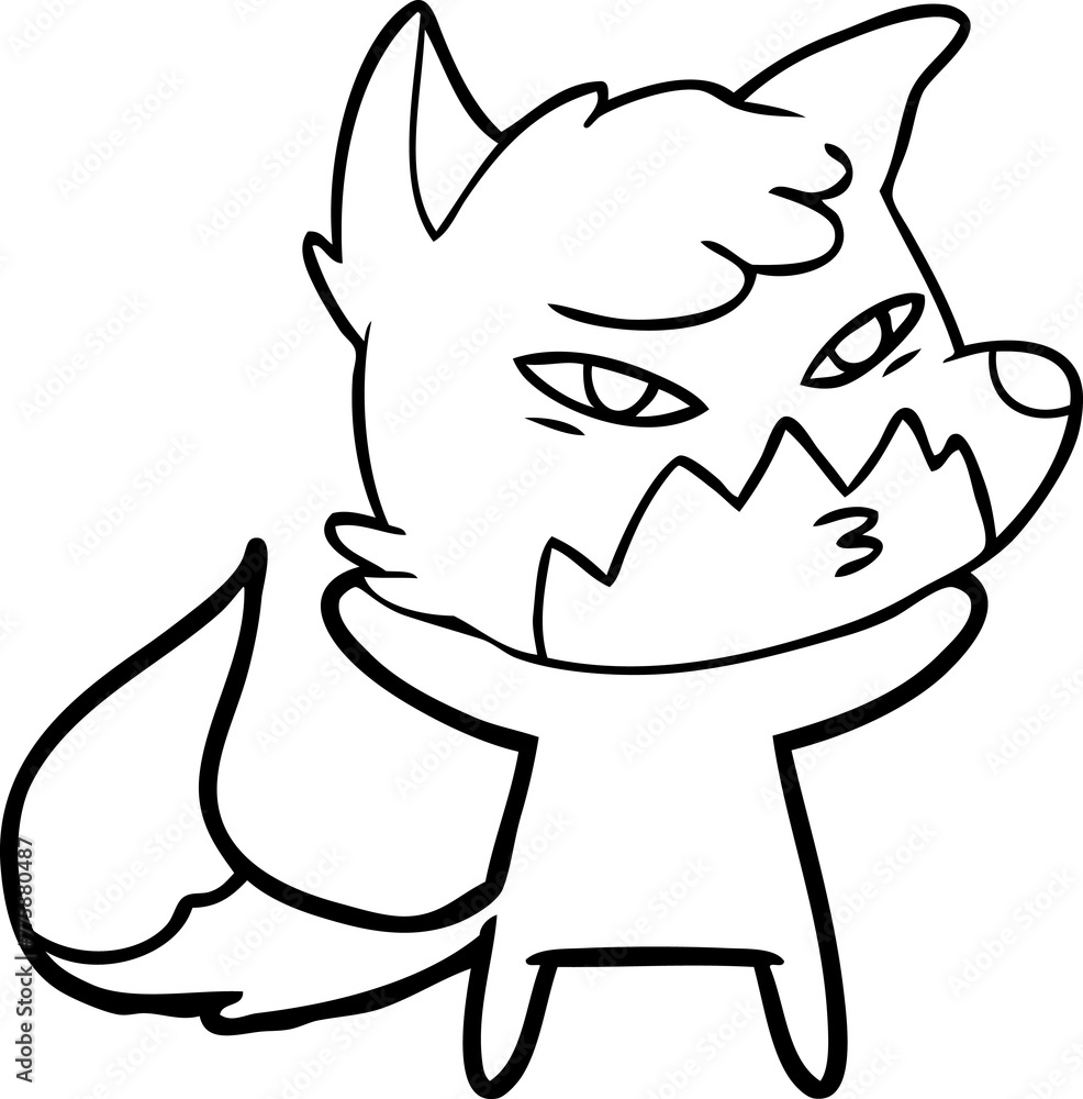 clever cartoon fox clever cartoon fox