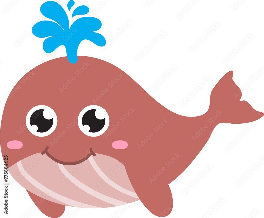 cute whale cartoon, sea animal cute whale cartoon, sea animal
