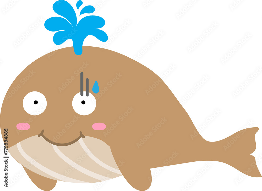 cute whale cartoon, sea animal cute whale cartoon, sea animal