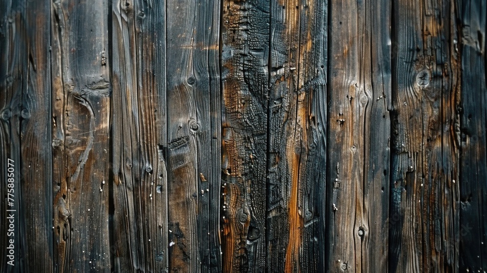 Close up of weathered wooden wall with peeling paint. Suitable for backgrounds or textures Close up of weathered wooden wall with peeling paint. Suitable for backgrounds or textures