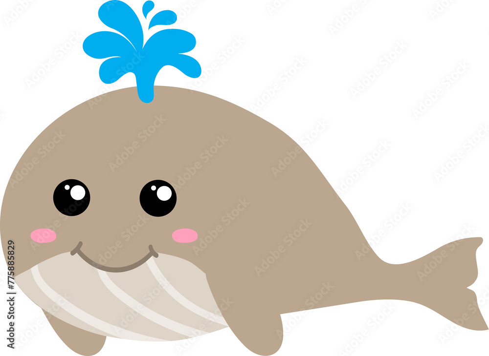 cute whale cartoon, sea animal cute whale cartoon, sea animal