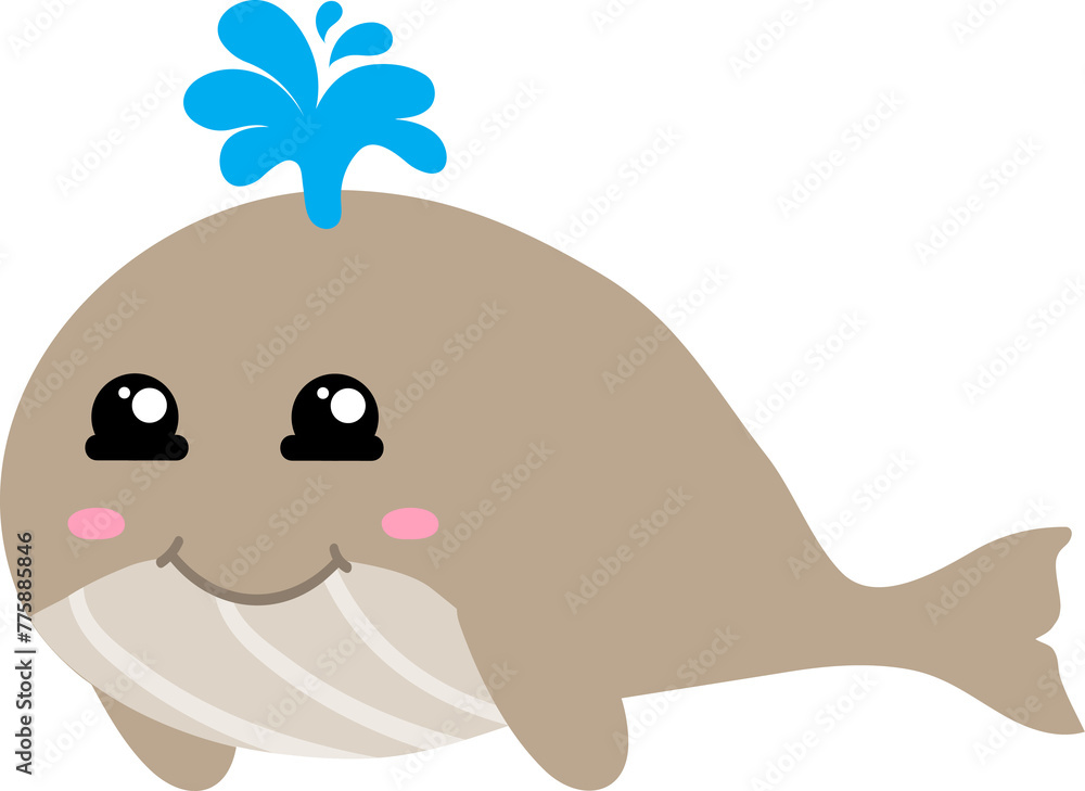 cute whale cartoon, sea animal cute whale cartoon, sea animal